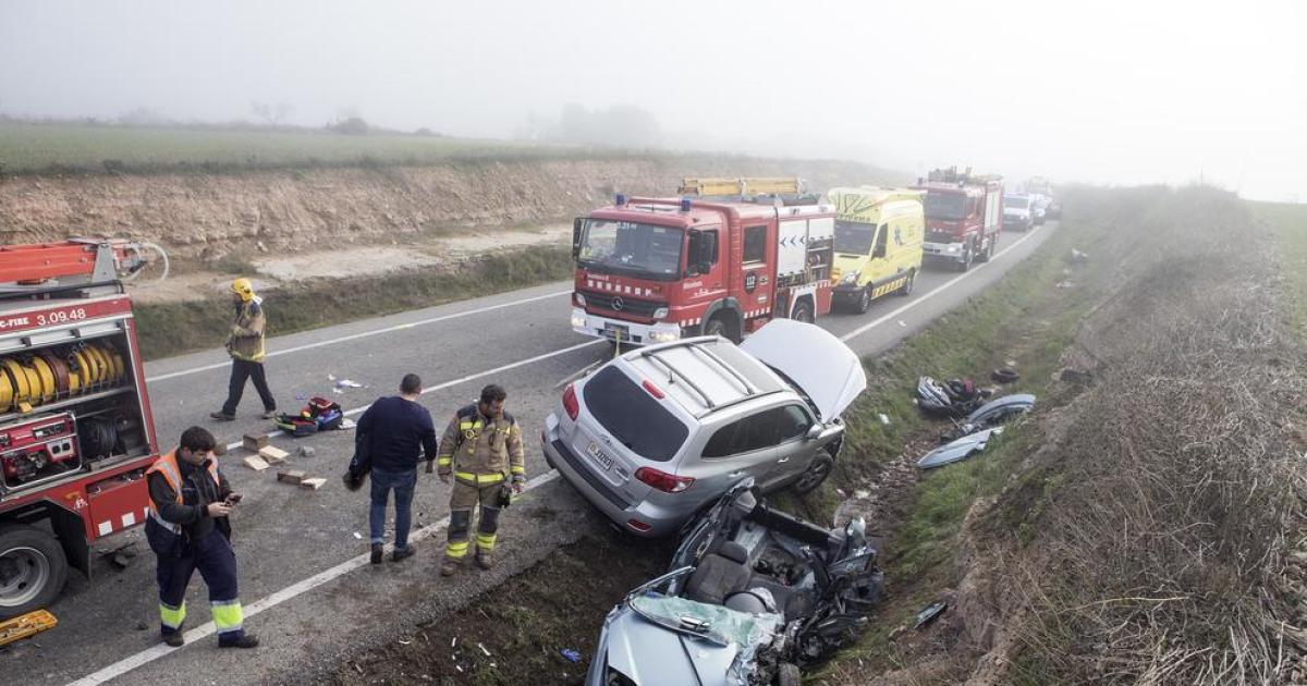 Tres Ferits Greus En Un Accident A La Carretera De Cervera A Guissona