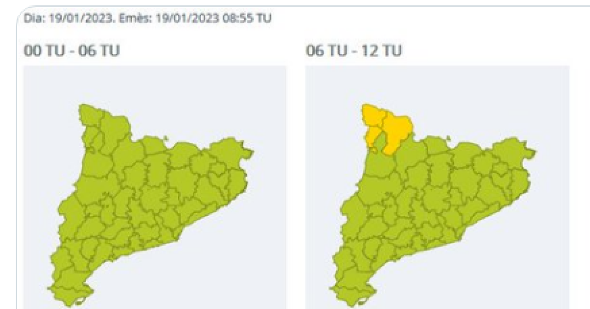 Protecció Civil activa l alerta dels plans Ventcat i Neucat i demana