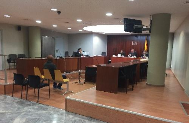L’acusat, durant la vista oral que es va celebrar ahir.