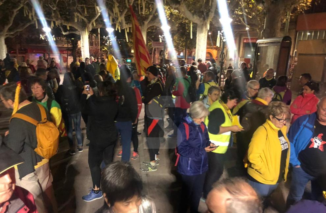 L'inici de la 'Marxa per la llibertat' des de Tàrrega