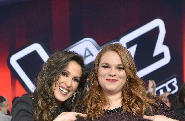 Malú i Irene, guanyadora del concurs de talents musicals ‘La Voz’ de Telecinco.