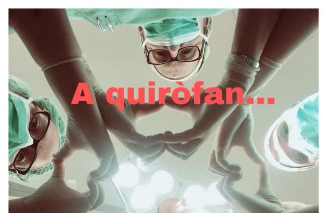 Infermeres de la unitat de Pediatria es van fer un ‘selfie’ a què van afegir una frase.