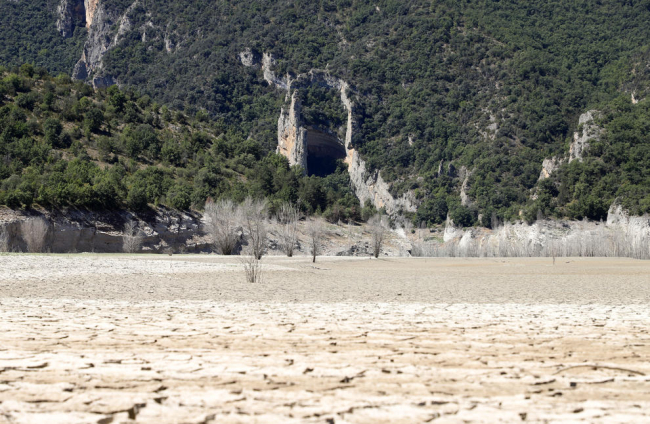 El riu Noguera Ribagorçana, al seu pas pel congost de Mont-rebei aquest cap de setmana.