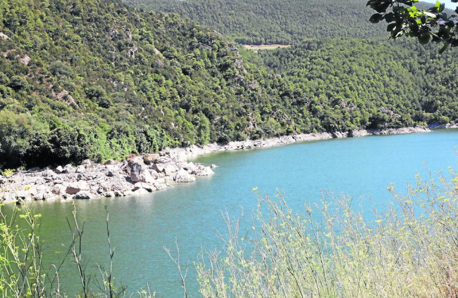 El riu Noguera Ribagorçana, al seu pas pel congost de Mont-rebei aquest cap de setmana.