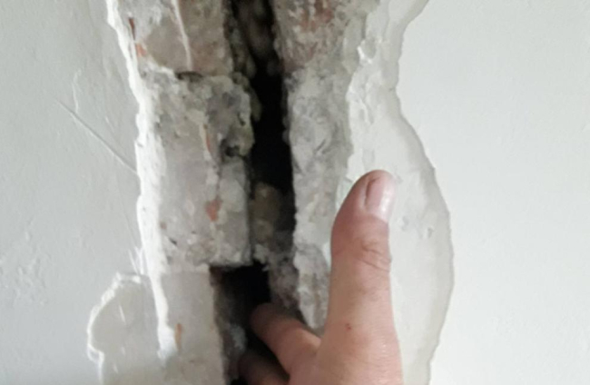 Foto feta per un veí d’una esquerda fa mesos.