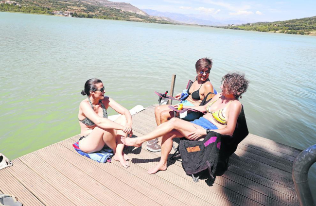 El pantano de Sant Antoni es una de las zonas de baño que hay en las comarcas de Lleida.