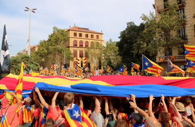 Una imagen de la manifestación de la Diada en Barcelona del año pasado.