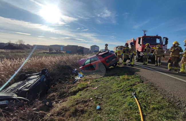 Imagen de archivo de un accidente con heridos graves en Torrefarrera.