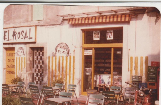 Josep Serra, a la Fira de Barcelona el 1929 (e), botiga d’El Rosal al Raval del Carme de Tàrrega (va obrir el 1960) i records d’El Rosal (D).