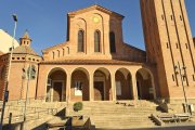 La inspiració de les mides i de les formes del conjunt arquitectònic de l'església de la capital del Pla d'Urgell és italiana.