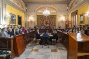Els alts funcionaris, en un ple de la Paeria. - PAU PASCUAL PRAT