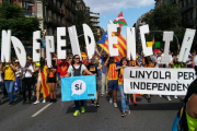 Recopilación de imágenes de los actos de la Diada de Catalunya en las comarcas leridanas