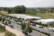 L’escola de Pinyana està feta íntegrament en mòduls prefabricats.