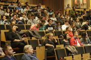 Assistents a la jornada que es va celebrar ahir al Campus de Cappont.