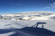 Zonas nevadas en las pistas de Baqueira-Beret, donde se han alcanzado los 30 centímetros.