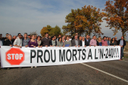 El primer corte de la carretera que se hizo en octubre. 