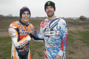 Marc Màrquez i Brad Baker, els dos màxims aspirants a la victòria, es van desafiar per demà.