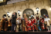 Els Reis Mags van arribar a la capital del Segrià amb tren i van fer una desfilada fins a l'ajuntament.