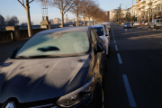 Imatges de les gelades a la ciutat de Lleida