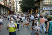 Concentració a Lleida contra la "inacció de Generalitat i Paeria