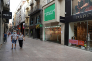 L'Eix Comercial de Lleida, en l'inici del nou confinament