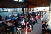 Nou vols i 2.200 viatgers en un sol dia, un rècord de trànsit aeri a l'aeroport de Lleida Alguaire.