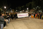 Els comitès de defensa de la república (CDR) van convocar manifestacions a tot Catalunya, a Lleida davant de la subdelegació del Govern central