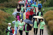 Participaron 1.500 personas a pesar de la lluvia.