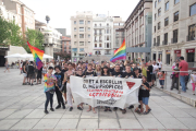 Uno de los actos de Colors de Ponent en la plaza Sant Joan de Lleida. 