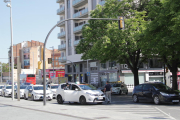 Imatge d’arxiu de la parada de taxis de l’estació.