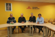 Reunió que van mantenir membres del sindicat CSIF amb ERC.