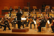 La Jove Orquestra de Ponent, el 3 de diciembre en el concierto que ofreció en el Auditori de Lleida.