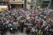 Imatge d’arxiu d’un acte d’homenatge al professor lleidatà Abel Martínez.