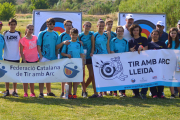 Un grup d’arquers del Club Tir amb Arc Lleida.