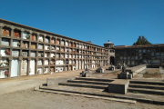 Vista de uno de los departamentos del cementerio de Lleida.