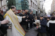 Un momento de la bendición de animales en Blondel.