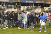 Protestes de jugadors i afició del Lleida Esportiu al Camp d'Esports