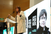 Acte de campanya de Junts a Lleida, amb Laura Borràs