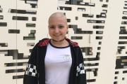 Ingrid Mor Espinosa, de 14 años y vecina de Juncosa de les Garrigues, artífice del evento solidario. 