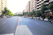 Imagen del paseo de Ronda de Lleida