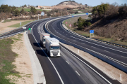 Imatge d’arxiu de l’autovia Eix Transversal (C-25) al seu pas per la Segarra.