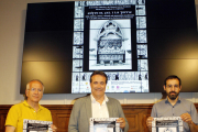 Joan J. Busqueta, Josep Ibarz y Robert Porta, ayer en el IEI.