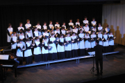 Los niños de la Escolanía, en pleno concierto. 