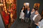 La consellera Borràs y el resto de patronos del Museu estrenaron el ‘nuevo’ espacio dedicado a Sigena, con la tabla cedida por el MNAC.