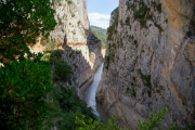 Efectes de la sequera al Congost de Mont-rebei i al pantà de Canelles