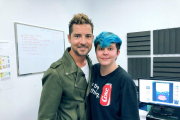 Belena Gaynor, nombre artístico de Belén Pueyo, junto al cantante y exconcursante de OT David Bisbal. 