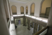 Vista interior del edificio de la Audiencia, futura sede del museo.