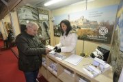 Estand del Turó de la Seu Vella, en el Mercat d’Artesans de Lleida.