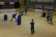 El conjunto listado tuvo ayer sesión de vídeo antes de entrenarse por última vez antes del partido de esta tarde.