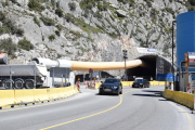 Imatge de les obres d’excavació de runa del túnel de Tres Ponts, a la carretera C-14.